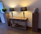 wand tafel met pilaren €75 als set, Ophalen, Gebruikt