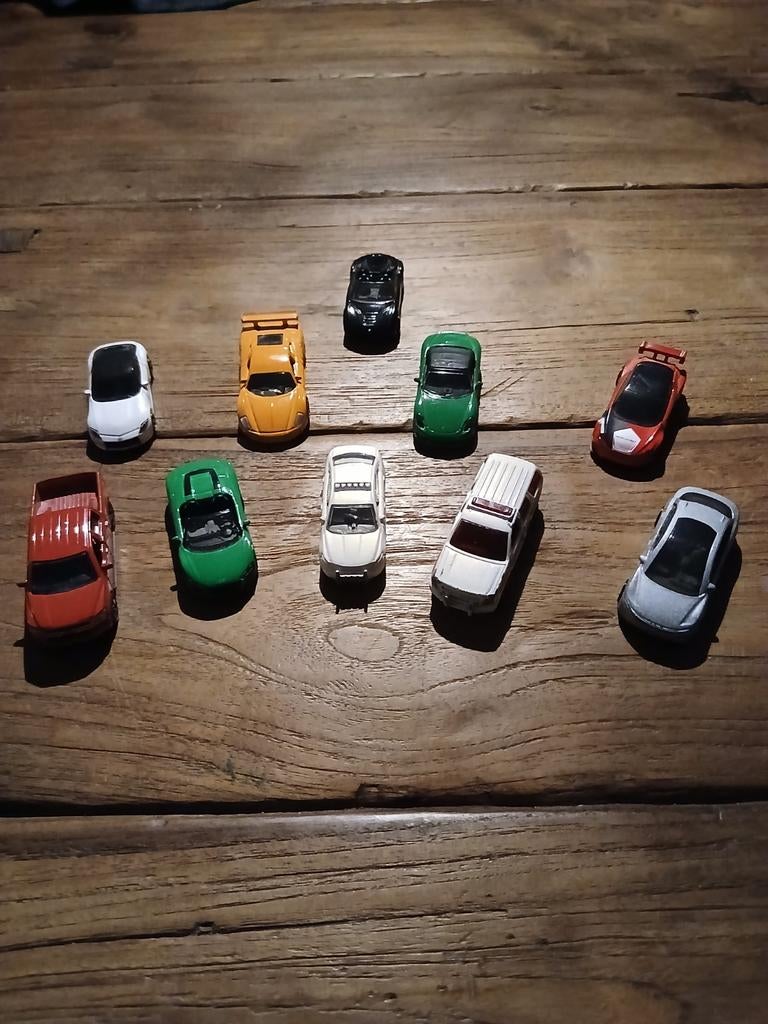 10 Speelgoedauto's - Hotwheels, Siku, Matchbox, Ophalen of Verzenden, Gebruikt, Auto