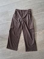 Rib flared Broek Shein maat L dames - bruin, Bruin, Maat 42/44 (L), Ophalen of Verzenden, Zo goed als nieuw