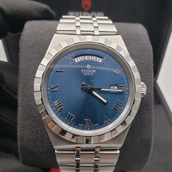 Tudor Royal, Sieraden, Tassen en Uiterlijk, Horloges | Heren, Zo goed als nieuw, Overige merken, Staal, Ophalen of Verzenden