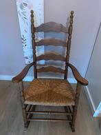 Leuke robuuste rieten / rotan schommelstoel, Ophalen, Zo goed als nieuw, Stoel(en)