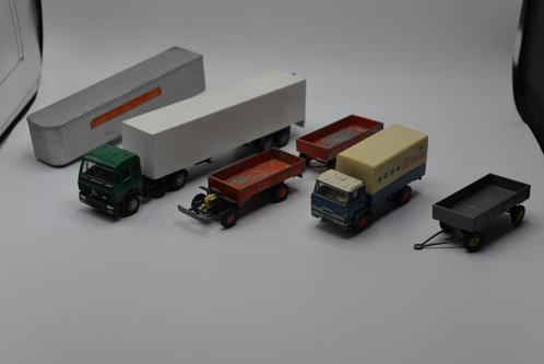 Partij Lion cars loop / sloop o.a. Daf, Hobby en Vrije tijd, Modelauto's | 1:50, Gebruikt, Bus of Vrachtwagen, Lion Toys, Ophalen of Verzenden