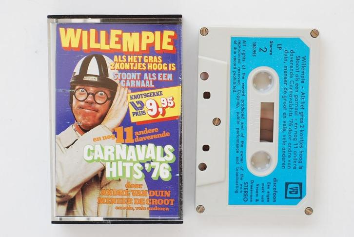 Willempie - 11+3 daverende carnavalshits '76 | Cassette, Cd's en Dvd's, Cassettebandjes, Zo goed als nieuw, Origineel, Nederlandstalig