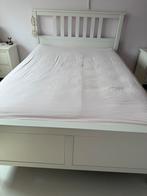 Hemnes ikea bed 140 bij 200, Huis en Inrichting, Slaapkamer | Bedden, Wit, Tweepersoons, 200 cm, Hout