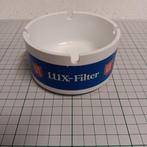 Asbak	Lux-Filter blauw, plastic, 10cm (sigaretmerk), Ophalen of Verzenden, Zo goed als nieuw, Asbak