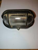 Oude buitenlamp, Huis en Inrichting, Lampen | Wandlampen, Ophalen of Verzenden, Gebruikt, Glas, Vintage