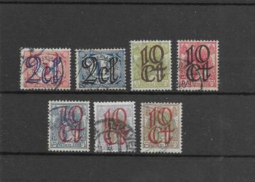 Nederland 1923, NVPH 114 t/m 120, Gestempeld. beschikbaar voor biedingen