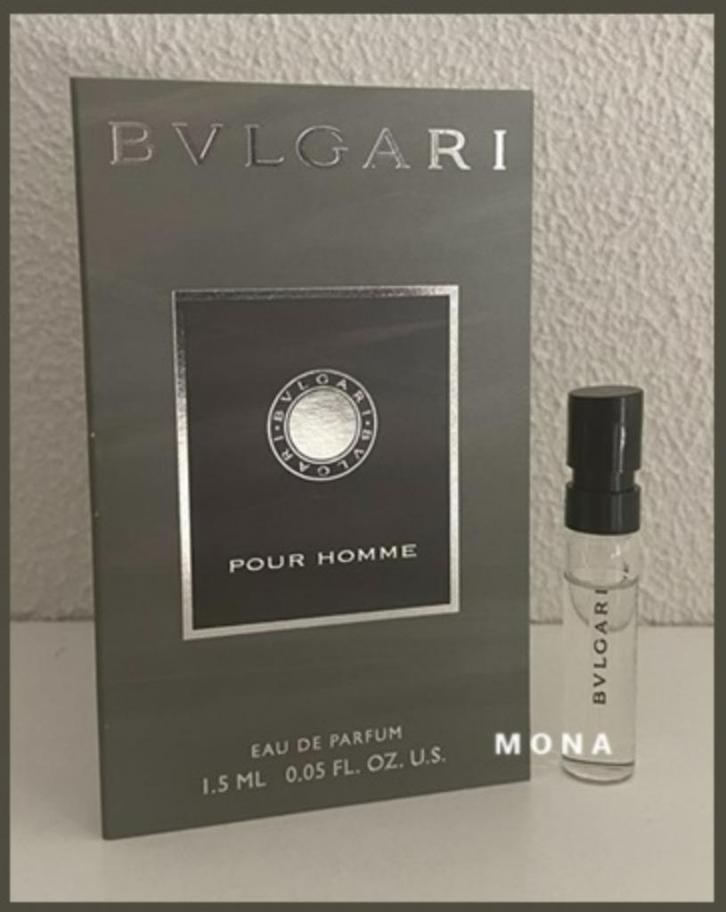 Bvlgaripour Homme parfum sample proefje tester monster, Sieraden, Tassen en Uiterlijk, Uiterlijk | Parfum, Nieuw, Verzenden