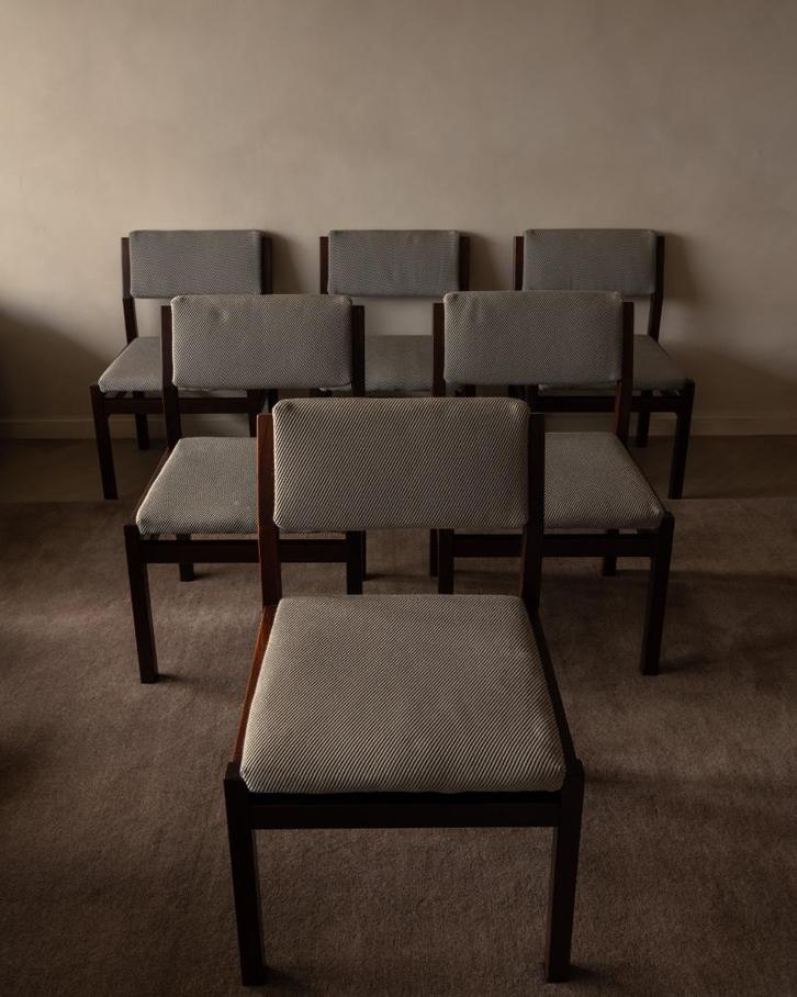 Vintage Pastoe SA07 eetkamerstoelen | Cees Braakman, Huis en Inrichting, Stoelen, Gebruikt, Vijf, Zes of meer stoelen, Hout, Stof