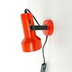oranje vintage LAMP spot metaal seventies jaren 70 retro MCM, Gebruikt, Metaal of Aluminium, Vintage Mid Century design Denmark retro