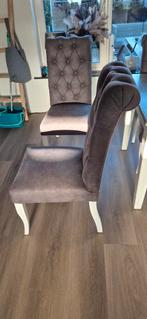 8 Dubbelman Design Stoelen - donkergrijs en lichtgrijs, Ophalen, Gebruikt, Design, Stof