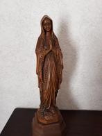 Maria beeldje Lourdes, bruin gepatineerd, h. 23,5 cm, Ophalen of Verzenden