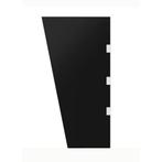 NIEUW Deurluifel zijpaneel (2 stuks) gehard glas zwart met 1, Doe-het-zelf en Verbouw, Deuren en Horren, Venlo, Minder dan 80 cm