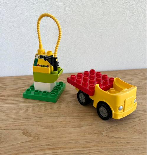 Duplo klein tankstation en werk auto, Kinderen en Baby's, Speelgoed | Duplo en Lego, Gebruikt, Duplo, Ophalen of Verzenden