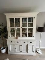 Witte buffetkast/ vitrinekast/ servieskast, Huis en Inrichting, Ophalen of Verzenden, Zo goed als nieuw, 25 tot 50 cm, 200 cm of meer