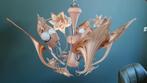 Prachtige Murano calla iris kroonluchter lamp bloemen, Antiek en Kunst, Ophalen