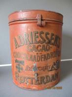 Zeldzaam antiek A. Driessen Cacao blik, Ophalen of Verzenden