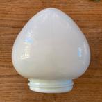 Vintage lampenbol schroefkogel melkglas opaal wit glas, Ophalen of Verzenden, Zo goed als nieuw, Glas