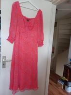 Nieuwe roze rode panterprint midi jurk van Whistles mt 42, Maat 42/44 (L), Nieuw, Ophalen of Verzenden, Roze