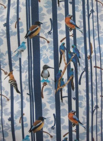 State of Art overhemd, blauw wit met vogels, maat L beschikbaar voor biedingen