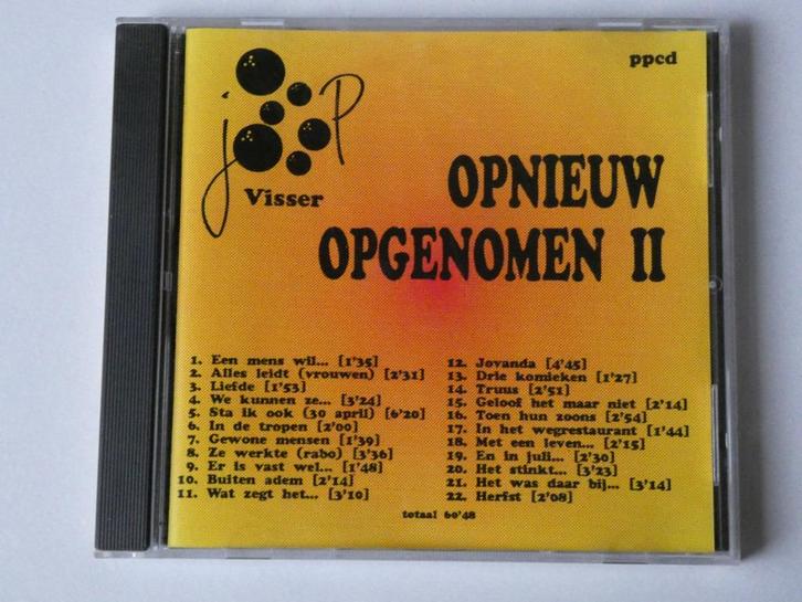 Joop Visser - Opnieuw Opgenomen II, Cd's en Dvd's, Cd's | Nederlandstalig, Gebruikt, Levenslied of Smartlap, Verzenden