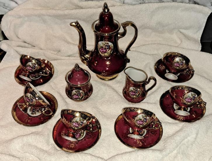 Leuk Frans serviesje (ongeveer 50 jaar oud), Antiek en Kunst, Antiek | Servies compleet, Ophalen of Verzenden