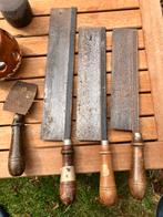 Oude toffelzagen met houten handvat, Ophalen of Verzenden