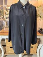 Chique, dunne, Zwarte trenchcoat René Lezard, 40/M, ZGAN, Kleding | Dames, Verzenden, Zo goed als nieuw, Maat 38/40 (M), Zwart