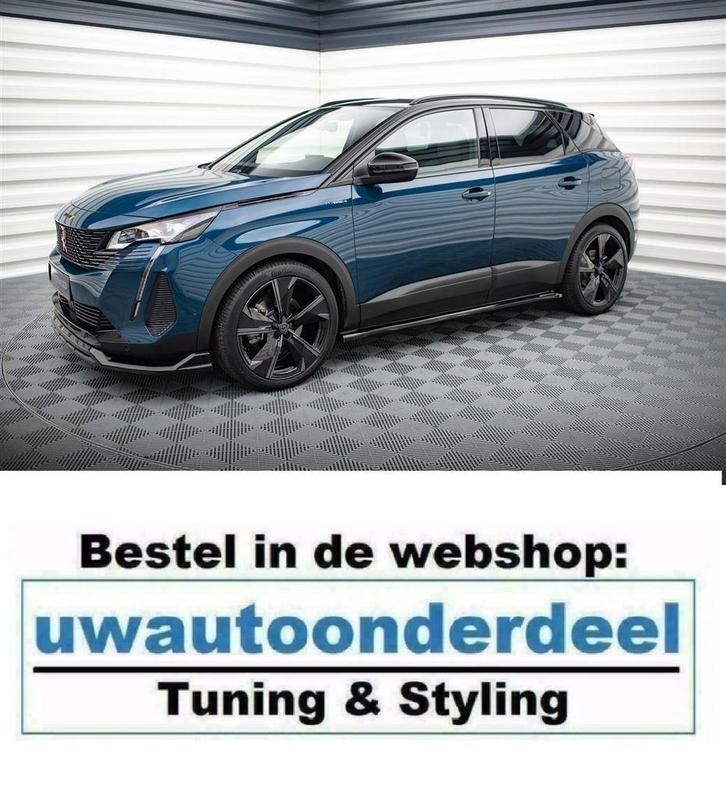 Maxton Design Spoiler Splitter Lip Peugeot 3008 GT Line face, Auto diversen, Wieldoppen, Nieuw, Verzenden
