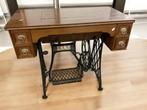 Antieke naaimachinetafel / bijzettafel - art.nr.9943, Ophalen, Minder dan 55 cm, N, N