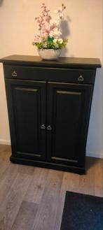 Mat zwarte meidenkast / ladekast / spekkast, Huis en Inrichting, Ophalen, Gebruikt, 50 tot 100 cm, Landelijk