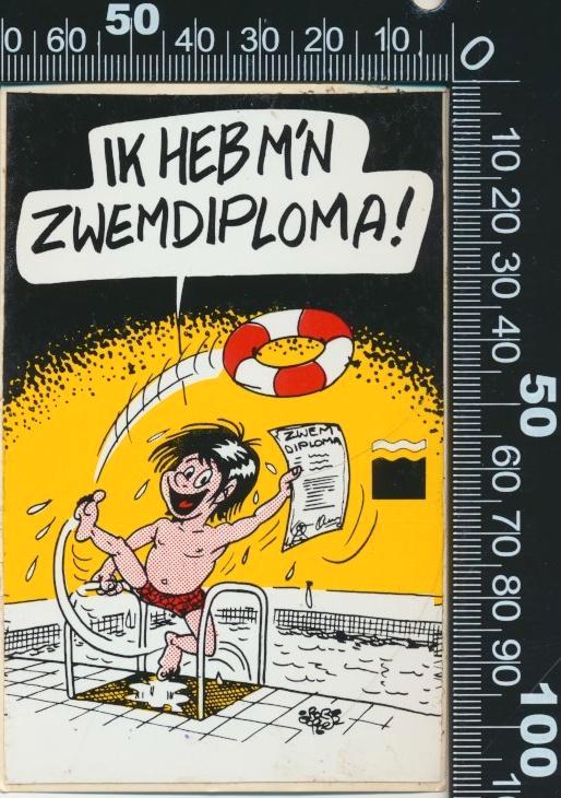 Sticker: Ik heb mijn zwemdiploma, Verzamelen, Stickers, Zo goed als nieuw, Sport, Verzenden