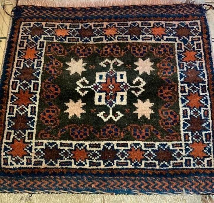 Handgemaakt nomadisch tapijt Beluch Sarouk met certificaat, Antiek en Kunst, Antiek | Kleden en Textiel, Verzenden