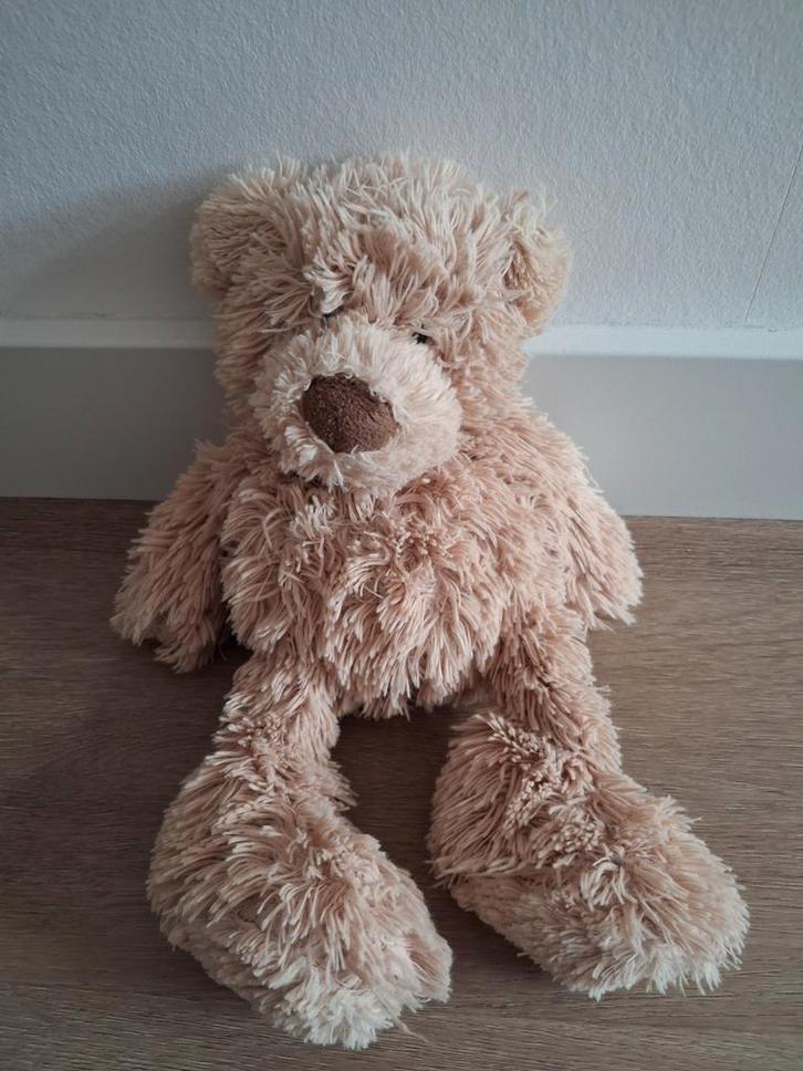 Knuffel Hema beer knuffelbeer lichtbruin K9902, Kinderen en Baby's, Speelgoed | Knuffels en Pluche, Gebruikt, Beer, Ophalen of Verzenden