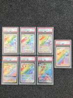 Pokémon 7x PSA 10 Rainbow Secret Rares - ook los te koop!, Ophalen of Verzenden, Zo goed als nieuw, Meerdere kaarten, Foil