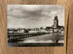 D666 Oude foto Deventer : Schipbrug Welle Lebuinuskerk, Gebruikt, Foto, Ophalen of Verzenden, Voor 1940