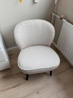 WOOOD fauteuil Sara bouclé, Ophalen, Zo goed als nieuw, Minder dan 75 cm, 50 tot 75 cm