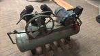 Compressor 2 cilinder, Doe-het-zelf en Verbouw, 100 liter of meer, Ophalen, Zo goed als nieuw