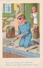 LOODGIETER JACOB JANSMA JAREN 50 ZEER MOOIE OUDE KAART KJ112, Ophalen of Verzenden, 1940 tot 1960, Gelopen, Ambachten of Beroep