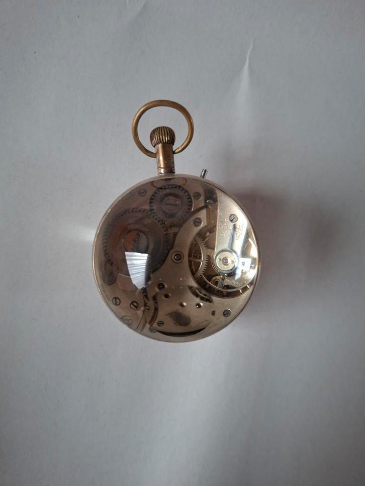 Vintage Zwitsers Glazen Bol Horloge, Antiek en Kunst, Antiek | Klokken, Ophalen of Verzenden