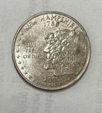 1/4 dollar Amerika New Hampshire 2000, Ophalen of Verzenden