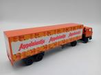 LION CAR DAF 3300 + TRAILER - APPELSIENTJE, Hobby en Vrije tijd, Modelauto's | 1:50, Gebruikt, ., Ophalen of Verzenden, LION CAR