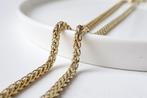 Vossenstaart 50cm | 14 Karaat Gouden Ketting, Ophalen of Verzenden, Zo goed als nieuw, Goud, Goud