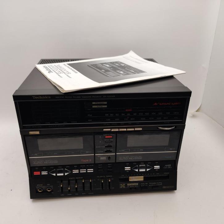Technics SA-X22WR Dubbel casette Receiver nu voor €99.99, Audio, Tv en Foto, Cassettedecks, Overige merken, Ophalen
