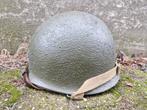 Us WW2 M1 reproductie helm te koop, Ophalen of Verzenden, Amerika, Helm of Baret