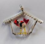 Oude/vintage/antieke gablonzer kerstbal vogelkooitje, Diversen, Kerst, Ophalen of Verzenden, Zo goed als nieuw