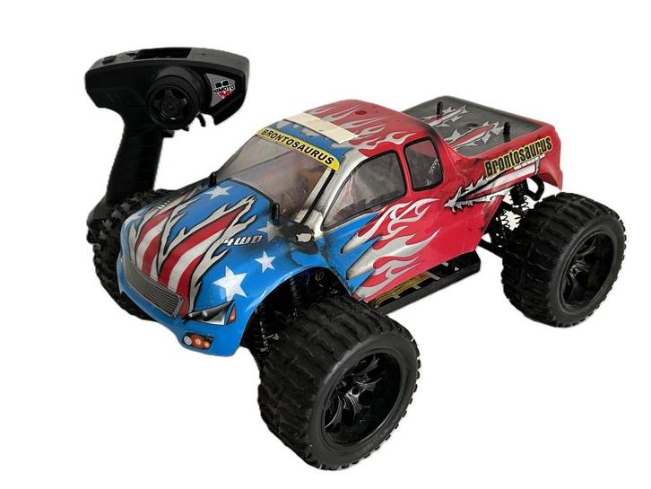 Himoto Brotosaurus 2,4ghz 1/10 rc auto, Hobby en Vrije tijd, Modelbouw | Radiografisch | Auto's, Gebruikt, Auto offroad, Elektro
