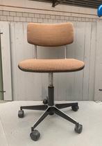 Gispen bureaustoel - vintage retro stoel - bruine bekleding, Gebruikt, Bureaustoel, Bruin, Ophalen