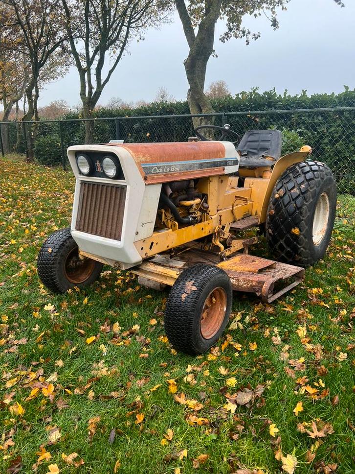 Unieke IHC Cub Lo-Boy 185 zitmaaier oldtimer benzine 1975, Tuin en Terras, Zitmaaiers, Gebruikt, 120 cm of meer, Elektrische starter