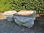 Bloempot beton, Tuin en Terras, Bloempotten, Gebruikt, Beton, Ophalen, 25 tot 40 cm